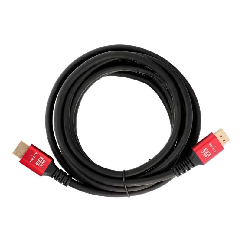 SPOTT-GR Καλώδιο HDMI σε HDMI - Πρότυπο v2.1 με Υποστήριξη 8K 60Hz / 4K 120Hz – HDR, eARC, VRR, 48Gbps 3m σε Μαύρο Χρώμα