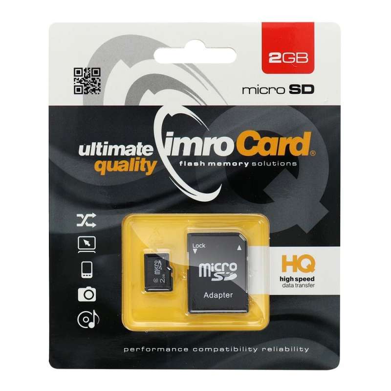 SPOTT-GR IMRO microSD - Κάρτα Μνήμης 2GB με Αντάπτορα SD