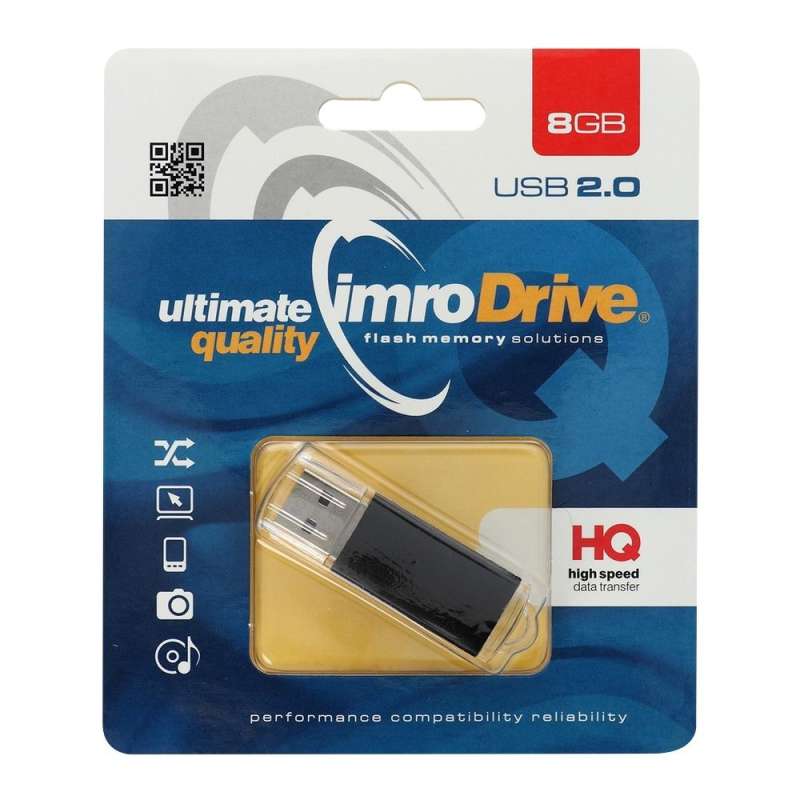 SPOTT-GR IMRO Black - USB Stick 8GB USB2.0 σε Μαύρο Χρώμα