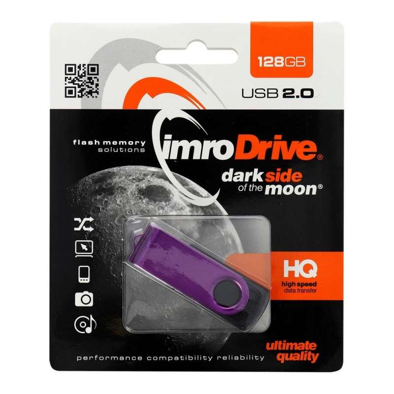 SPOTT-GR IMRO Axis - USB Stick 128GB USB2.0 σε Μωβ Χρώμα