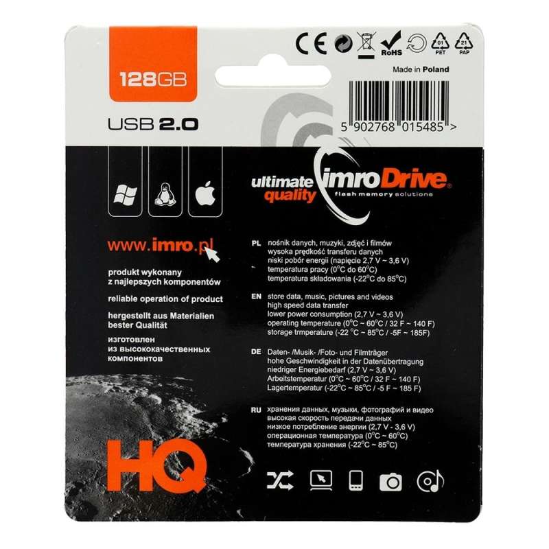 SPOTT-GR IMRO Axis - USB Stick 128GB USB2.0 σε Μωβ Χρώμα