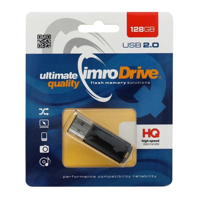 SPOTT-GR IMRO Edge - USB Stick 128GB USB2.0 σε Μαύρο Χρώμα