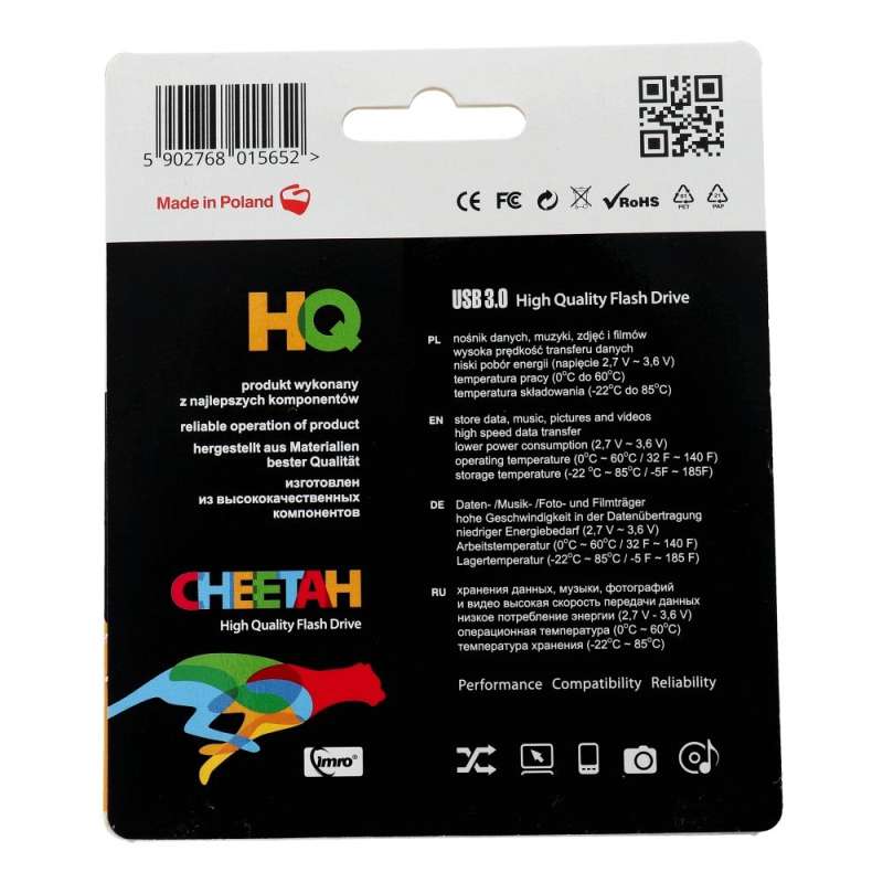 SPOTT-GR IMRO Cheetah - USB Stick 256GB USB3.0 σε Γκρι Χρώμα