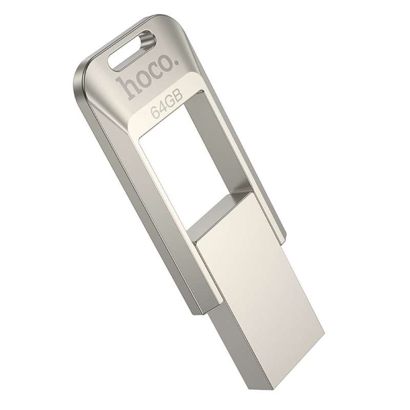 SPOTT-GR Hoco UD16 - USB Stick με Διπλή Υποδοχή USB-A και Type-C 64GB USB3.0 - Χρυσό