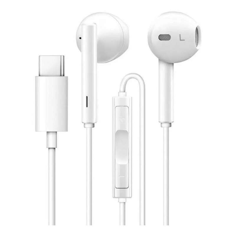 SPOTT-GR Huawei CM33 - Γνήσια Ενσύρματα In-Ear Ακουστικά Type-C με Μικρόφωνο σε Άσπρο Xρώμα (Bulk Package)