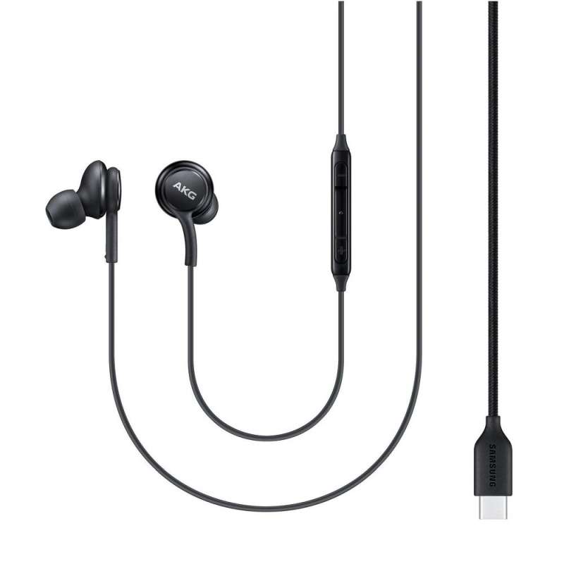 SPOTT-GR Samsung AKG IC-100BBEGEU - Γνήσια Ενσύρματα In-Ear Ακουστικά Type-C με Μικρόφωνο σε Μαύρο Χρώμα