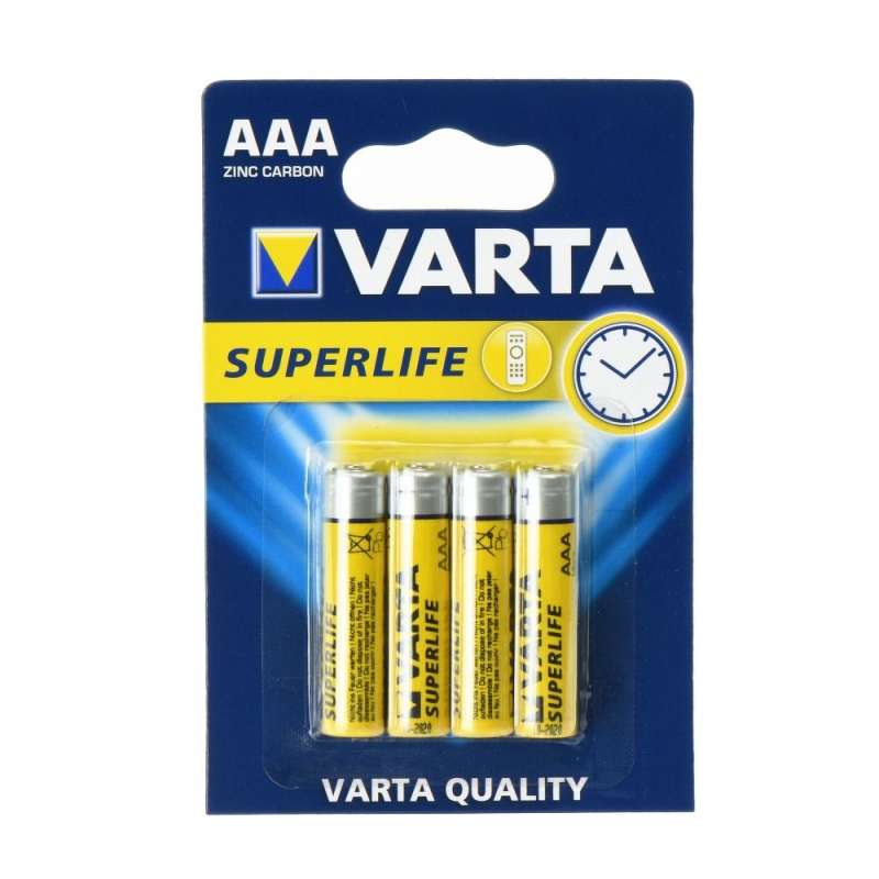 SPOTT-GR Varta R03 Superlife - Μπαταρίες Zinc (AAA) 1.5V (Σετ 4 Τεμάχια)