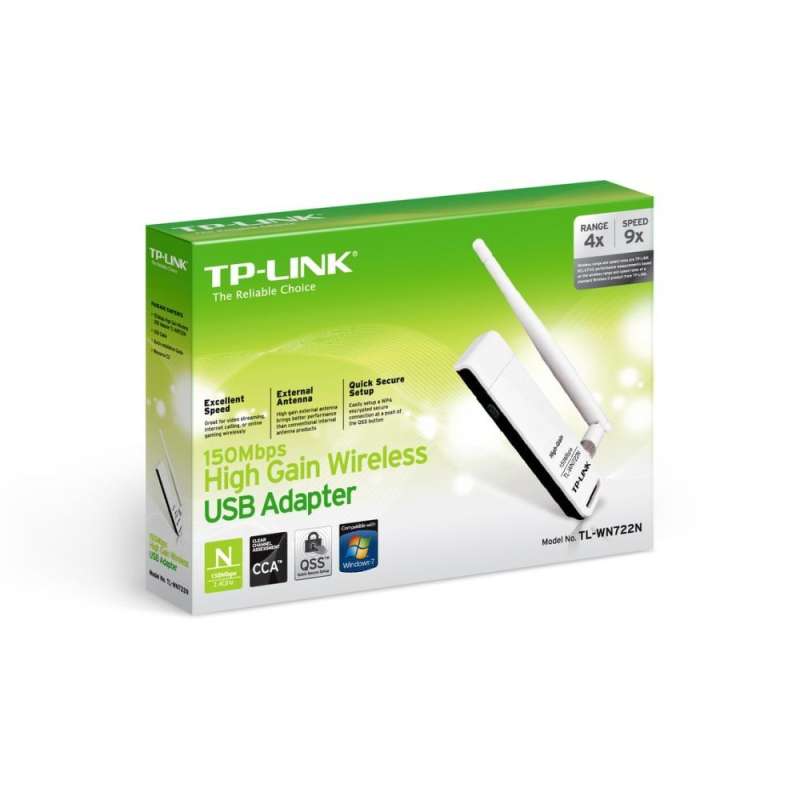 SPOTT-GR TP-LINK TL-WN722N - Ασύρματος USB Αντάπτορας Δικτύου 150Mbps με Εξωτερική Κεραία