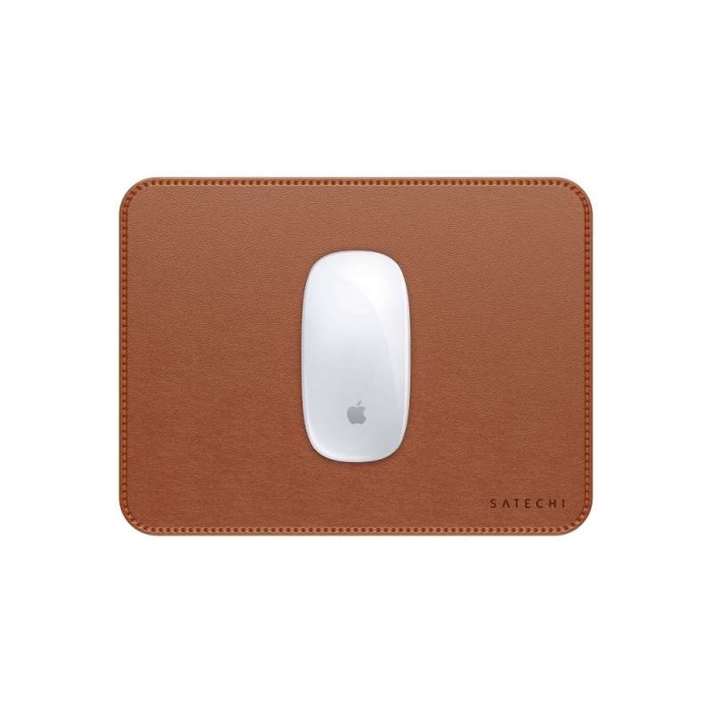 SPOTT-GR Satechi Vegan Leather Premium Mouse Pad σε Καφέ Χρώμα (ST-LMPN)