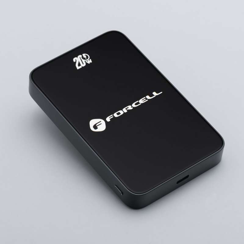 SPOTT-GR Forcell F-Energy F10K8 Super Slim - Power Bank με Υποστήριξη MagSafe PD3.0 QC 4.0 15W 10000mAh - Μαύρο