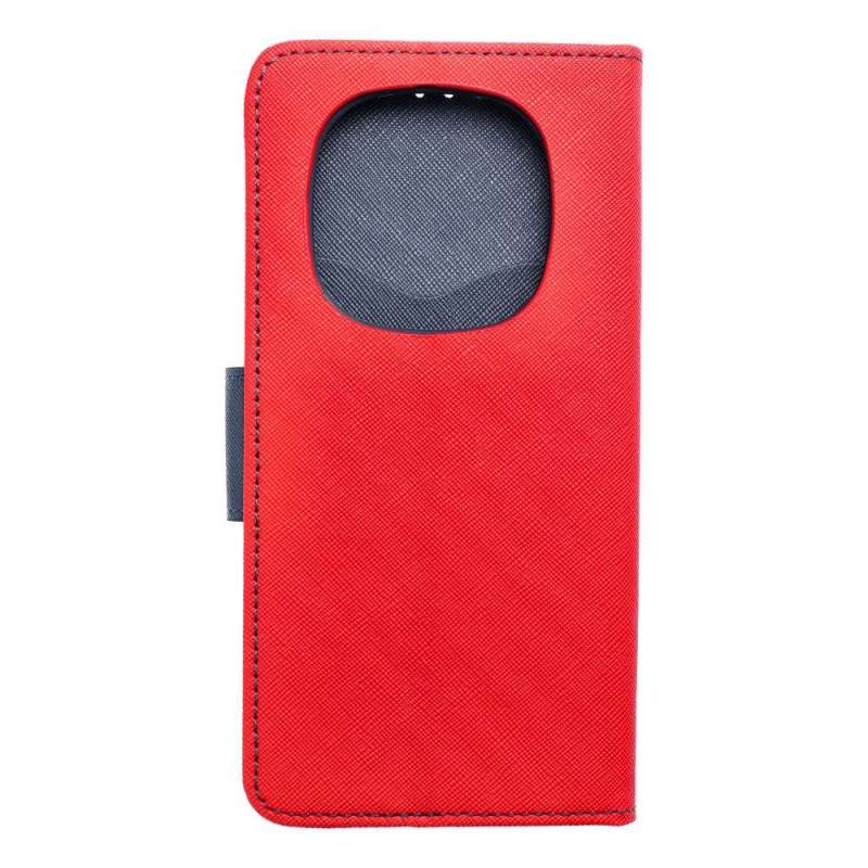 SPOTT-GR Fancy Book Case - Θήκη Πορτοφόλι για Xiaomi Redmi Note 14 Pro 5G / 14 Pro Plus / Poco X7 - Κόκκινη