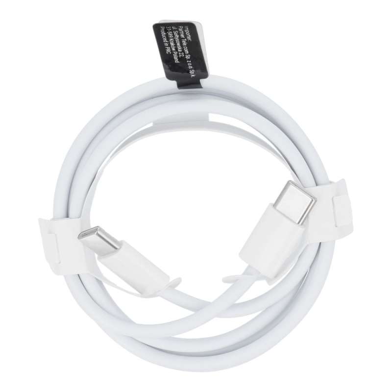 SPOTT-GR OEM HD26 - Καλώδιο Type-C σε Type-C PD Quick Charge 3.0 3A 30W 1m - Άσπρο