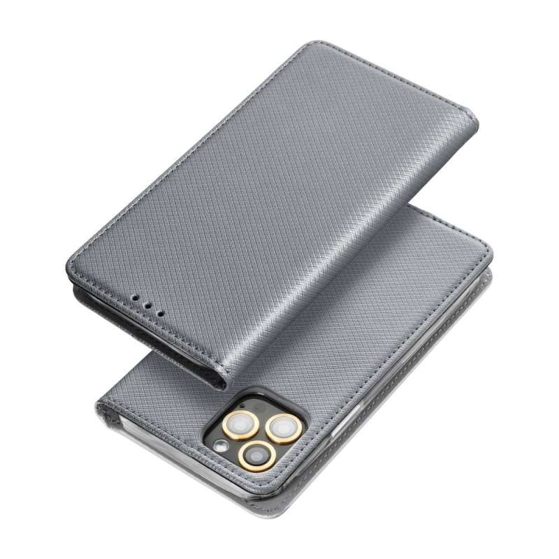 SPOTT-GR Smart Book Case - Θήκη Πορτοφόλι για Samsung Galaxy S7 - Γκρι