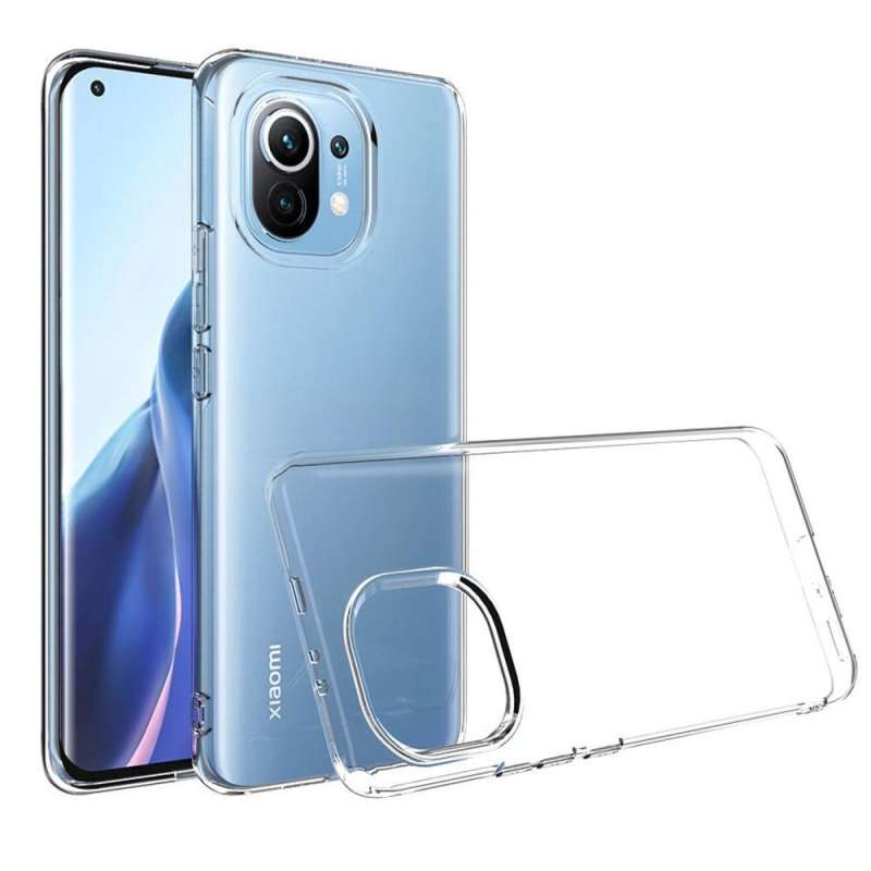 SPOTT-GR Απλή Διάφανη Θήκη Σιλικόνης 0.5mm για Xiaomi Mi 11 Lite 5G / Mi 11 Lite 4G / Mi 11 Lite 5G NE