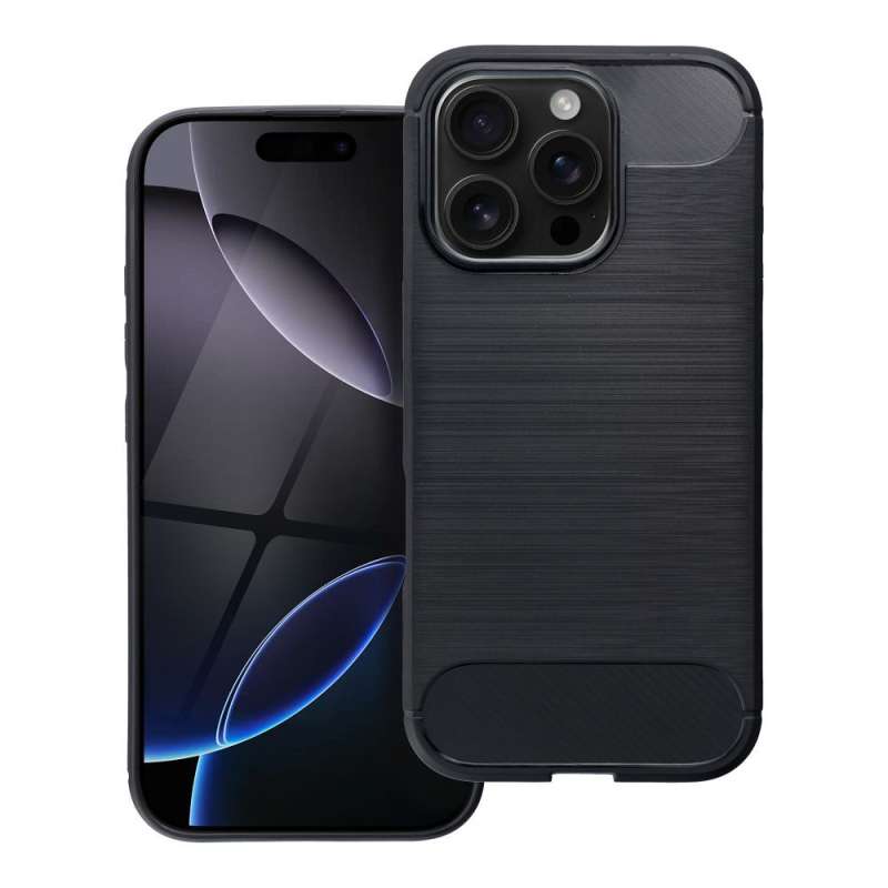 SPOTT-GR Carbon Case - Πλαστική Θήκη για Apple iPhone 16 Pro - Μαύρη
