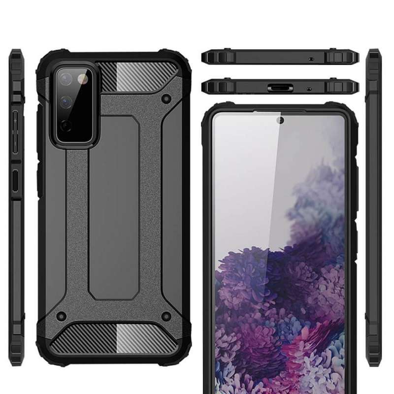 SPOTT-GR Armor Case - Ανθεκτική Θήκη για Samsung Galaxy S20 FE 5G - Μαύρη