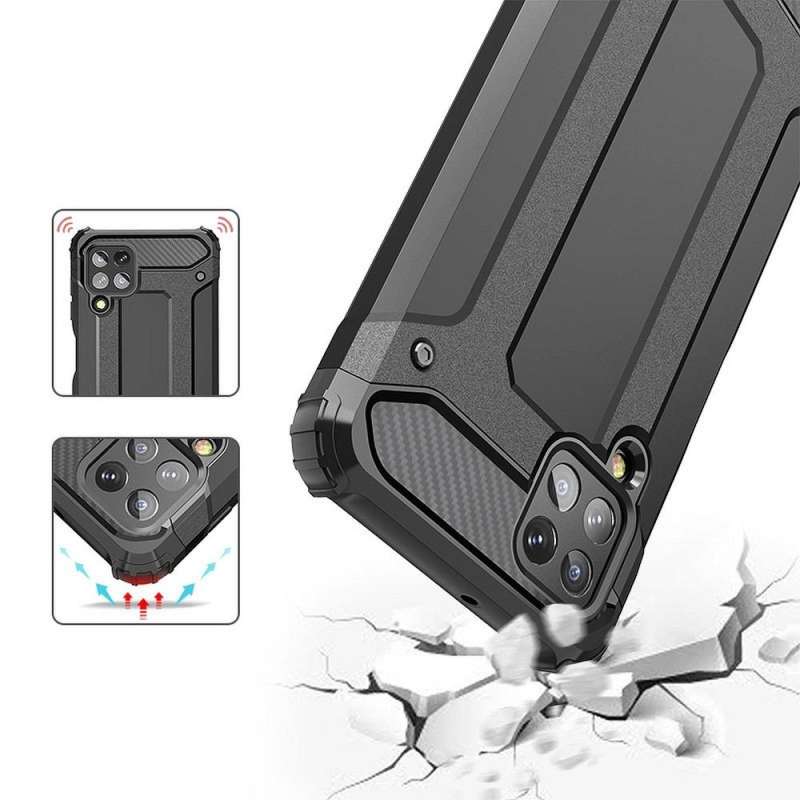 SPOTT-GR Armor Case - Ανθεκτική Θήκη για Samsung Galaxy A22 5G - Μαύρη