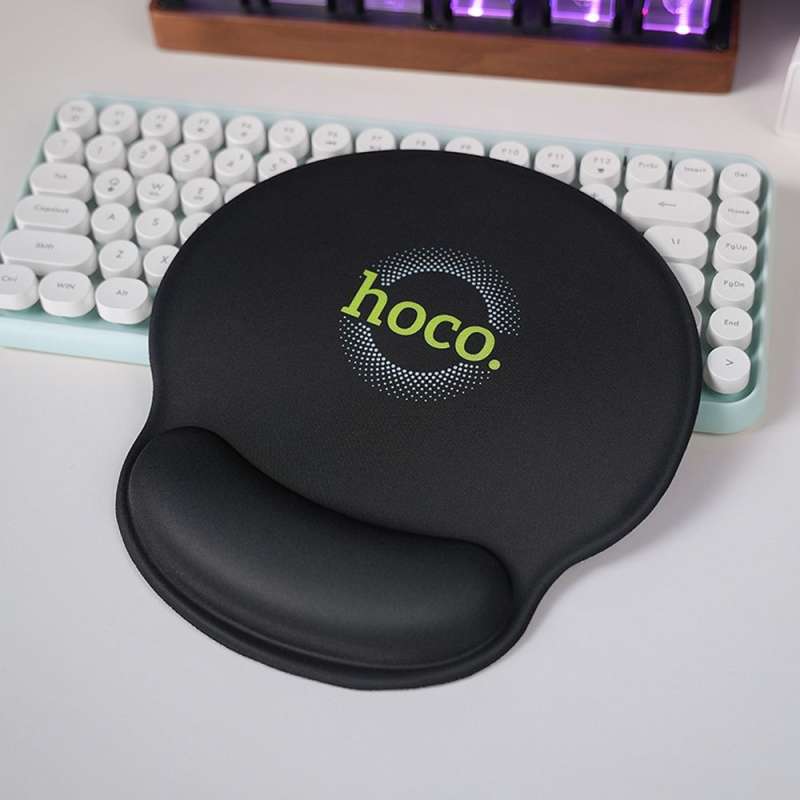 SPOTT-GR Hoco GM30 - Mouse Pad με Μαξιλαράκι Καρπού σε Μαύρο Χρώμα