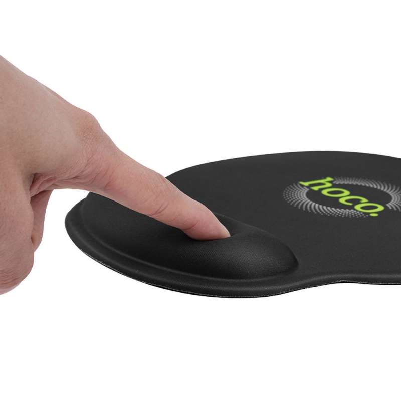 SPOTT-GR Hoco GM30 - Mouse Pad με Μαξιλαράκι Καρπού σε Μαύρο Χρώμα