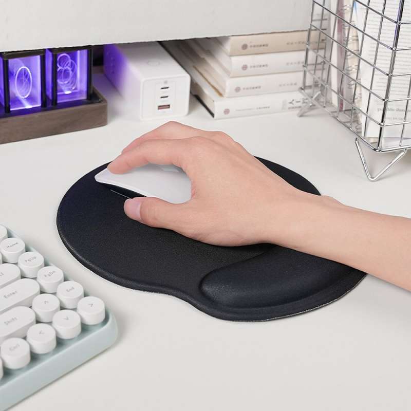 SPOTT-GR Hoco GM30 - Mouse Pad με Μαξιλαράκι Καρπού σε Μαύρο Χρώμα
