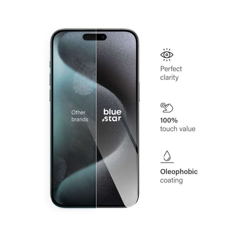 SPOTT-GR Tempered Glass Blue Star - Τζαμάκι Οθόνης για Apple iPhone 15 Pro Max