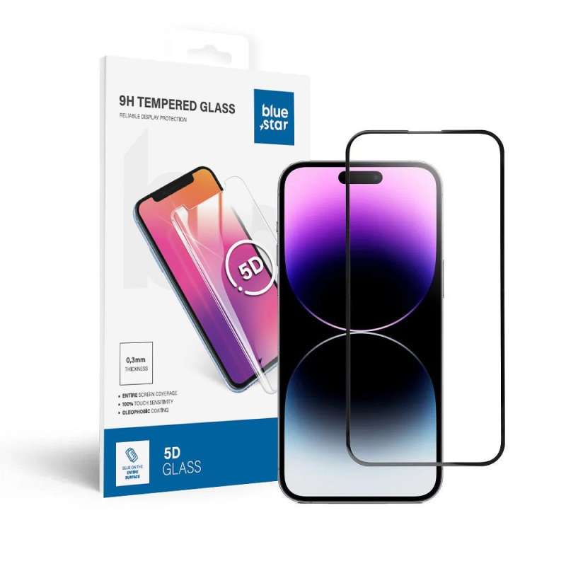 SPOTT-GR Tempered Glass Blue Star - Τζαμάκι Οθόνης για Apple iPhone 14 Pro Max (5D Full Cover)