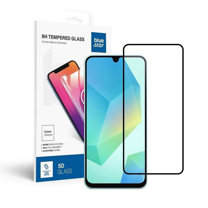 SPOTT-GR Tempered Glass Blue Star - Τζαμάκι Οθόνης για Samsung Galaxy A16 / M16 5G Full Face (Ολική Κάλυψη + Μαύρο Πλαίσιο)