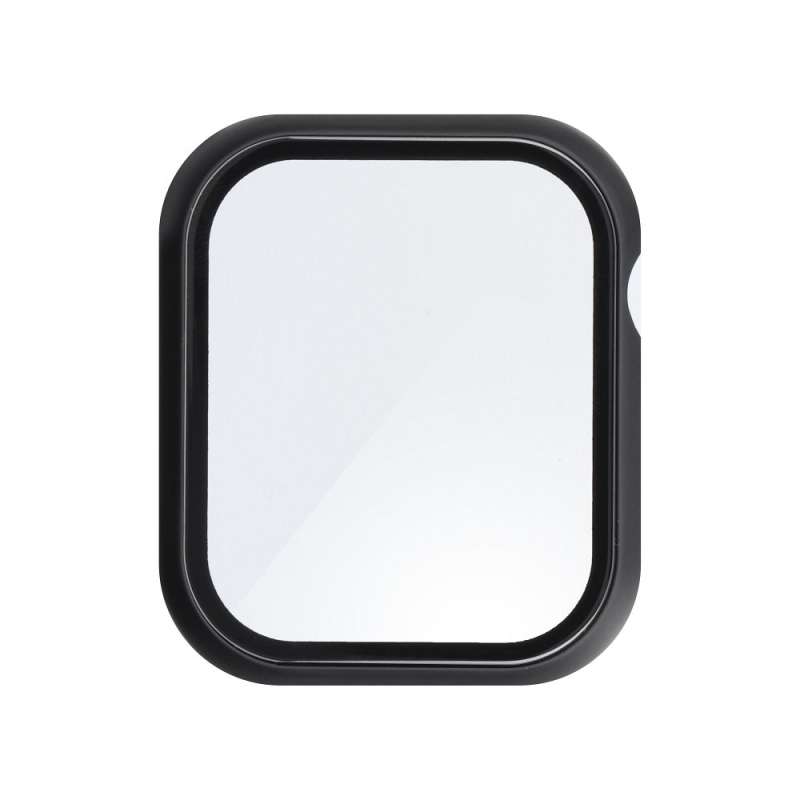 SPOTT-GR Bestsuit Case / Hybrid Glass - Θήκη με Τζαμάκι Οθόνης για Apple Watch Series 7 / 8 / 9 45mm με Μαύρο Περίγραμμα