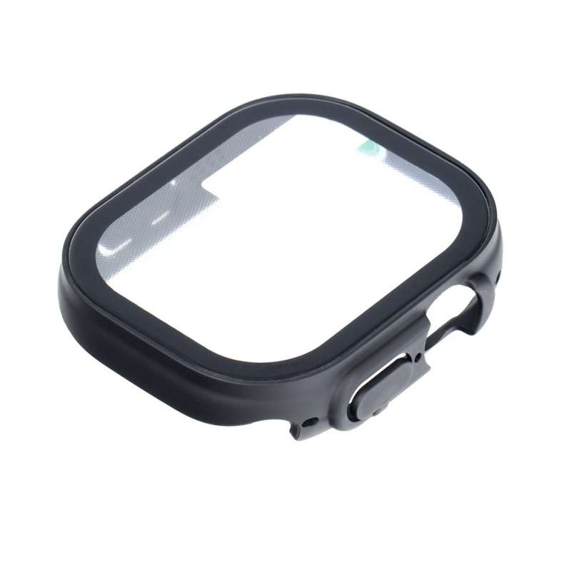 SPOTT-GR Bestsuit Case / Hybrid Glass - Θήκη με Τζαμάκι Οθόνης για Apple Watch Ultra / Ultra 2 49mm με Μαύρο Περίγραμμα
