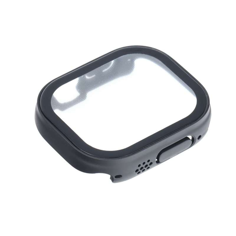 SPOTT-GR Bestsuit Case / Hybrid Glass - Θήκη με Τζαμάκι Οθόνης για Apple Watch Ultra / Ultra 2 49mm με Μαύρο Περίγραμμα