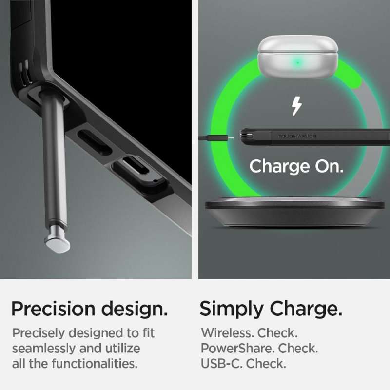 SPOTT-GR Spigen Tough Armor - Ανθεκτική Θήκη για Samsung Galaxy S24 Ultra σε Μαύρο Χρώμα