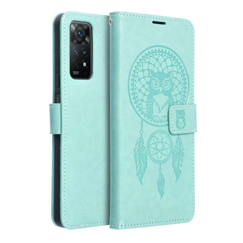 SPOTT-GR Mezzo Book Case - Θήκη Πορτοφόλι για Xiaomi Redmi Note 11 / 11S Dreamcatcher - Πράσινη