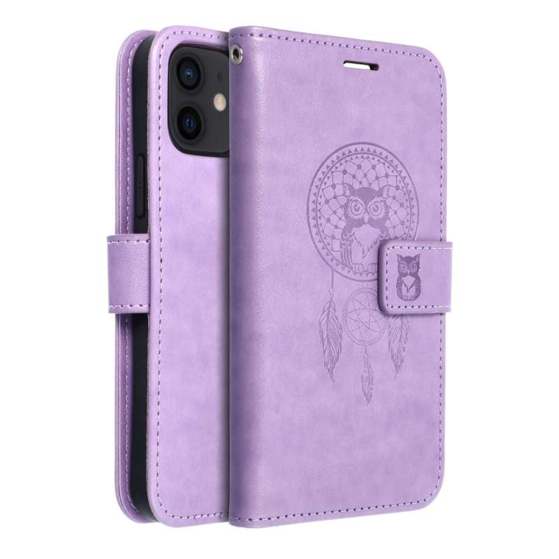 SPOTT-GR Mezzo Book Case - Θήκη Πορτοφόλι για Apple iPhone 12 / 12 Pro (Σχέδιο Dreamcatcher) - Μωβ