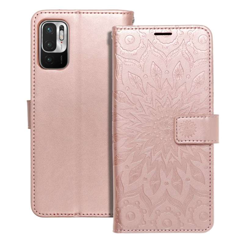 SPOTT-GR Mezzo Book Case - Θήκη Πορτοφόλι για Xiaomi Redmi Note 10 5G / Poco M3 Pro / Poco M3 Pro 5G Flower - Ροζ
