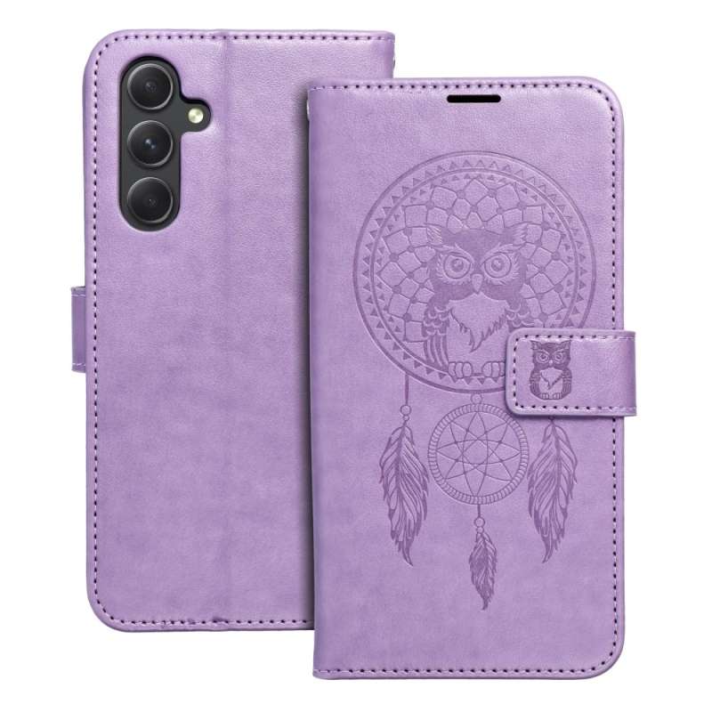 SPOTT-GR Mezzo Book Case - Θήκη Πορτοφόλι για Samsung Galaxy A54 5G (Σχέδιο Dreamcatcher) - Μωβ