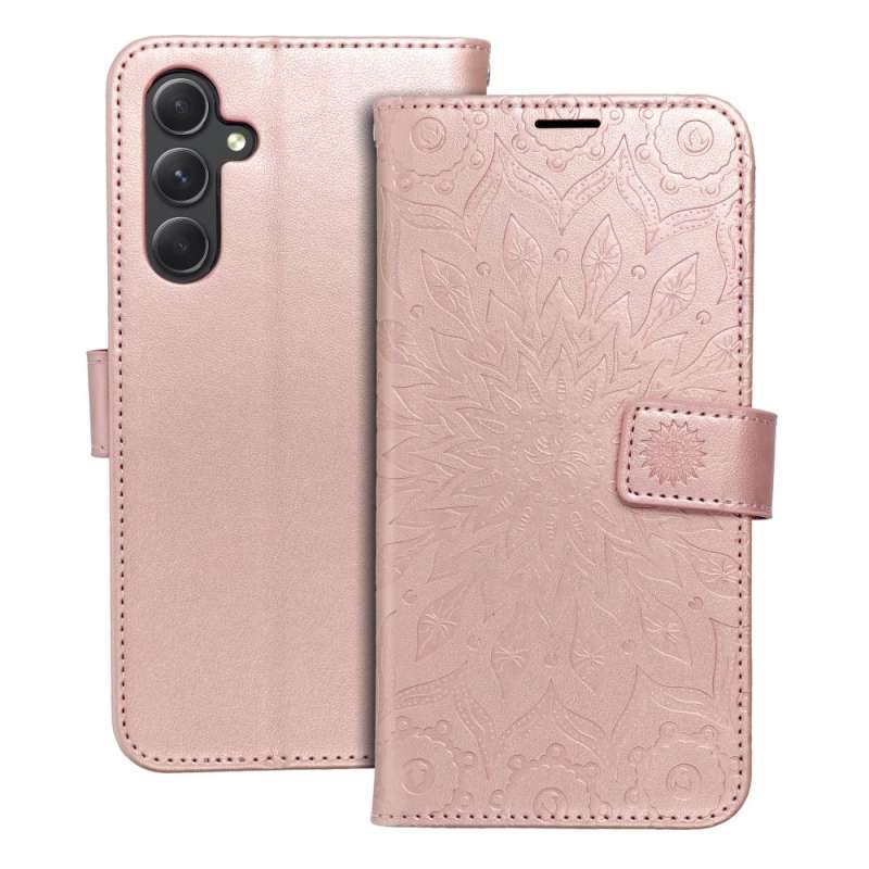 SPOTT-GR Mezzo Book Case - Θήκη Πορτοφόλι για Samsung Galaxy A54 5G (Σχέδιο Flower) - Ροζ