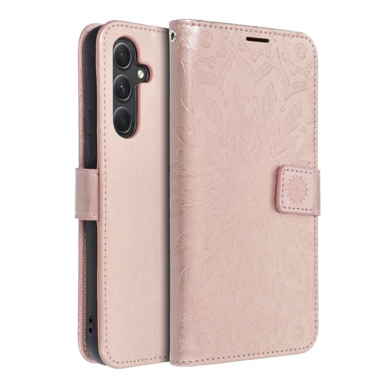 SPOTT-GR Mezzo Book Case - Θήκη Πορτοφόλι για Samsung Galaxy A54 5G (Σχέδιο Flower) - Ροζ