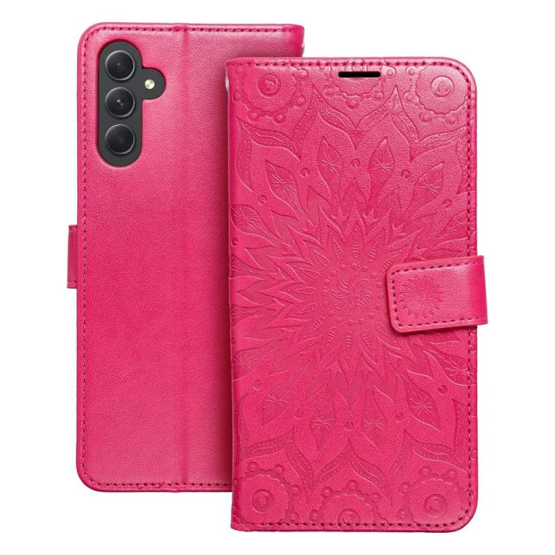 SPOTT-GR Mezzo Book Case - Θήκη Πορτοφόλι για Samsung Galaxy A54 5G (Σχέδιο Flower) - Ροζ