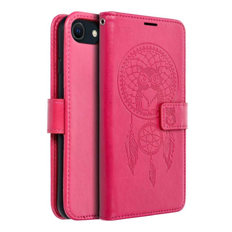 SPOTT-GR Mezzo Book Case - Θήκη Πορτοφόλι για Apple iPhone 7 / 8 / SE 2020 / SE 2022 (Σχέδιο Dreamcatcher) - Ροζ