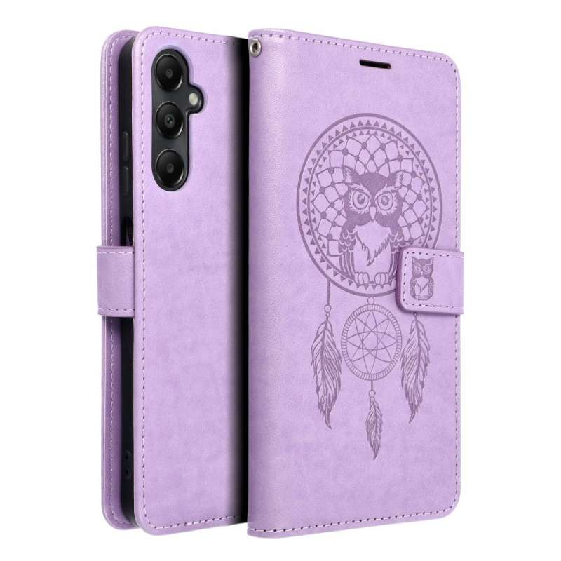 SPOTT-GR Mezzo Book Case - Θήκη Πορτοφόλι για Samsung Galaxy A05s (Σχέδιο Dreamcatcher) - Μωβ