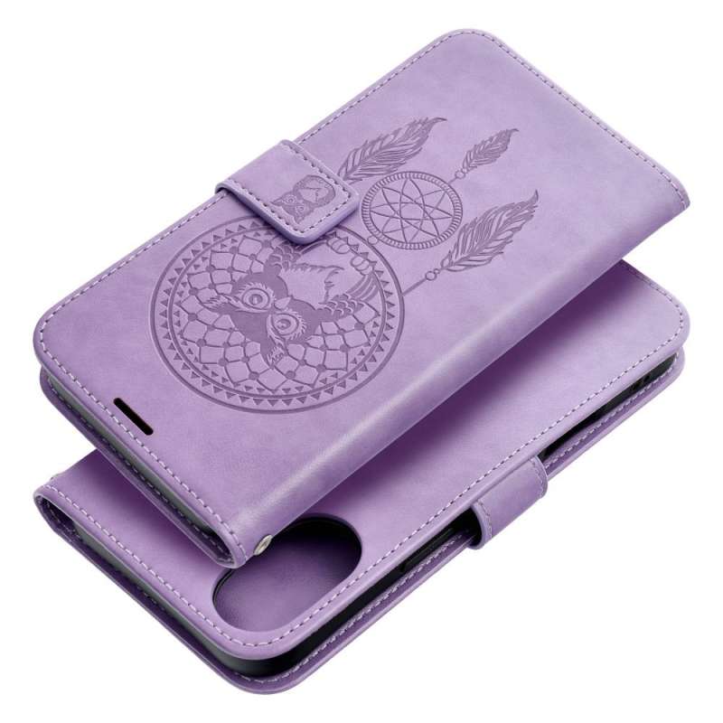 SPOTT-GR Mezzo Book Case - Θήκη Πορτοφόλι για Apple iPhone 16 Plus (Σχέδιο Dreamcatcher) - Μωβ