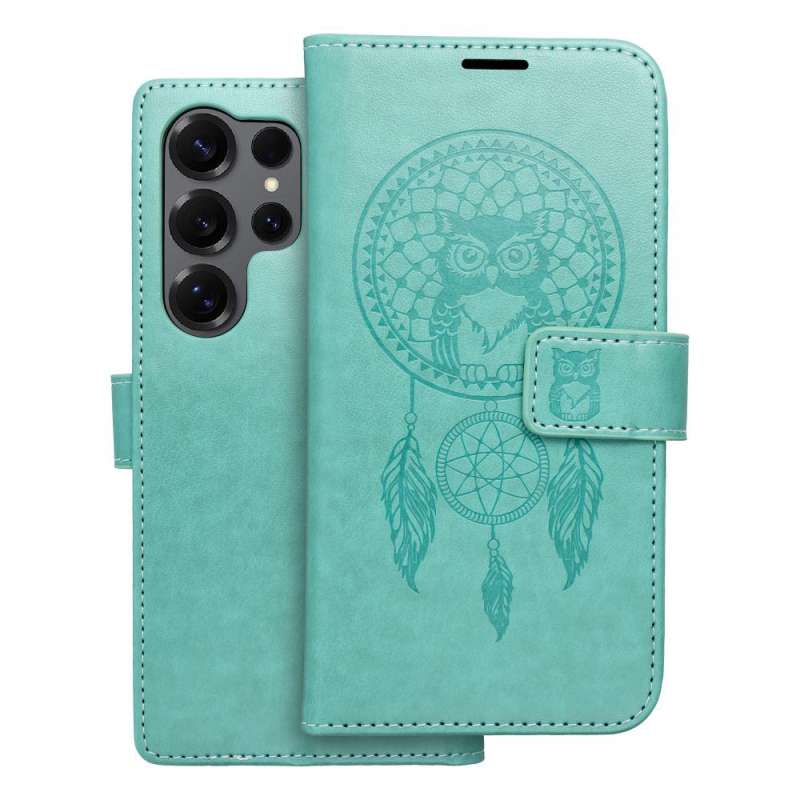 SPOTT-GR Mezzo Book Case - Θήκη Πορτοφόλι για Samsung Galaxy S25 Ultra Dreamcatcher - Πράσινη