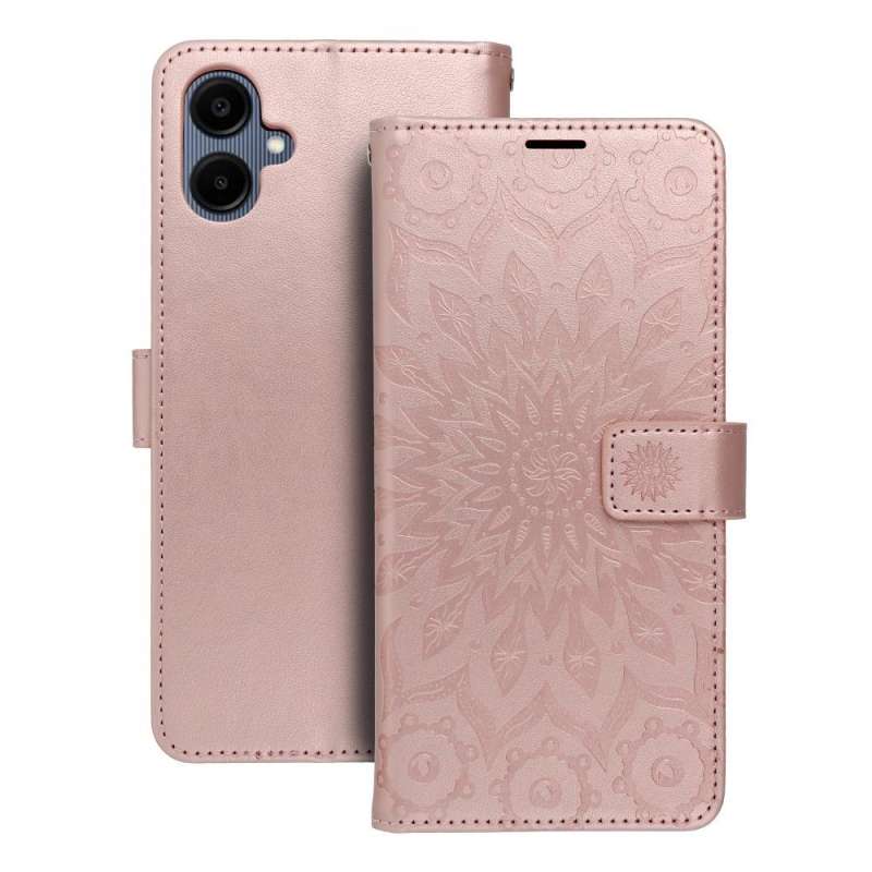 SPOTT-GR Mezzo Book Case - Θήκη Πορτοφόλι για Samsung Galaxy A06 (Σχέδιο Flower) - Ροζ