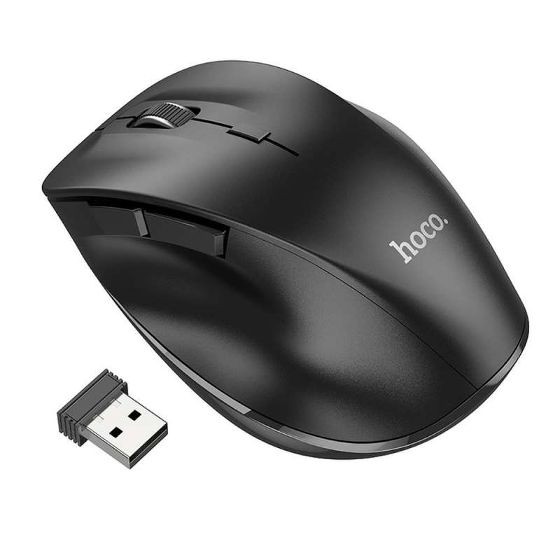 SPOTT-GR Hoco GM24 - Ασύρματο Εργονομικό Ποντίκι 2.4G 1600 dpi - Μαύρο
