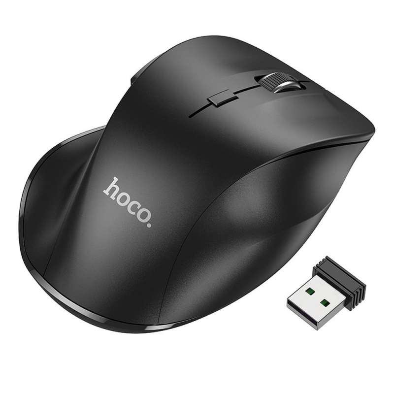 SPOTT-GR Hoco GM24 - Ασύρματο Εργονομικό Ποντίκι 2.4G 1600 dpi - Μαύρο