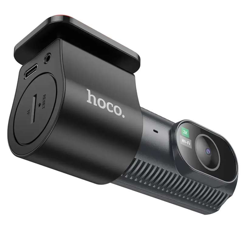 SPOTT-GR Hoco DV8 - Σετ Κάμερας Αυτοκινήτου DVR με Ανάλυση 2K και Κάμερα Οπισθοπορείας σε Μαύρο Χρώμα