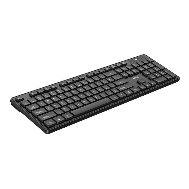 SPOTT-GR Hoco GM17 - Ασύρματο Πληκτρολόγιο QWERTY Σετ με Ποντίκι σε Μαύρο Χρώμα