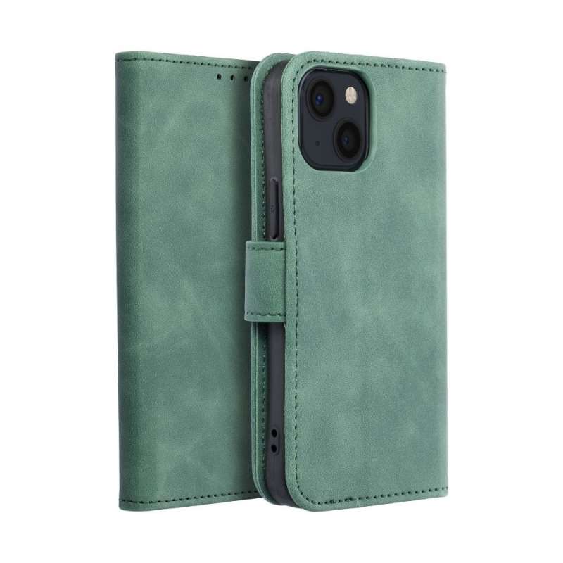 SPOTT-GR Tender Book Case - Θήκη Πορτοφόλι για Apple iPhone 13 Mini - Πράσινη