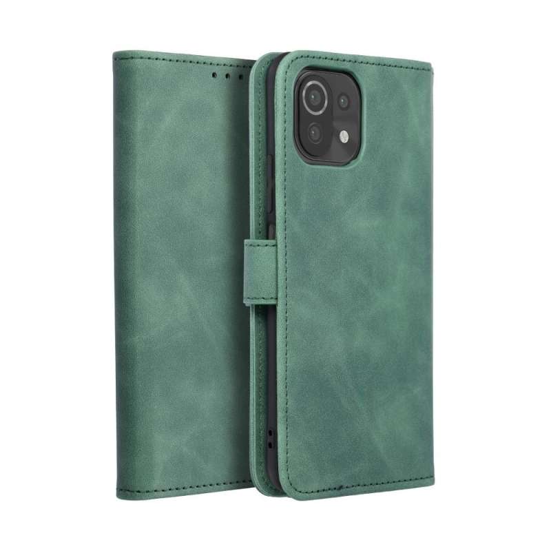 SPOTT-GR Tender Book Case - Θήκη Πορτοφόλι για Xiaomi Mi 11 Lite 5G / Mi 11 Lite 4G / Mi 11 Lite NE - Πράσινη