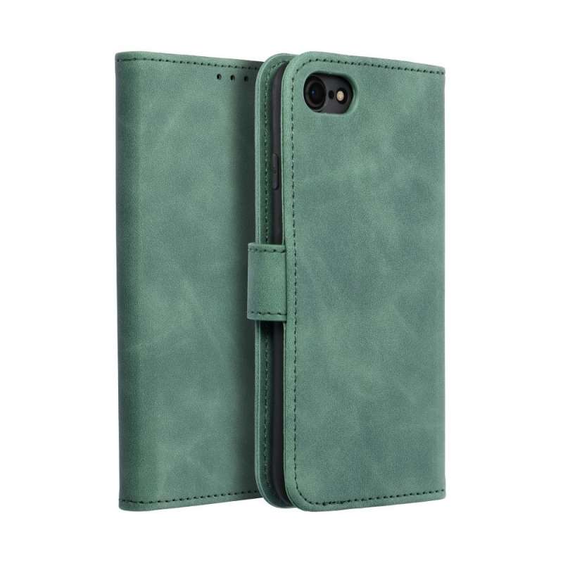 SPOTT-GR Tender Book Case - Θήκη Πορτοφόλι για Apple iPhone 7 / 8 / SE 2020 / SE 2022 - Πράσινη